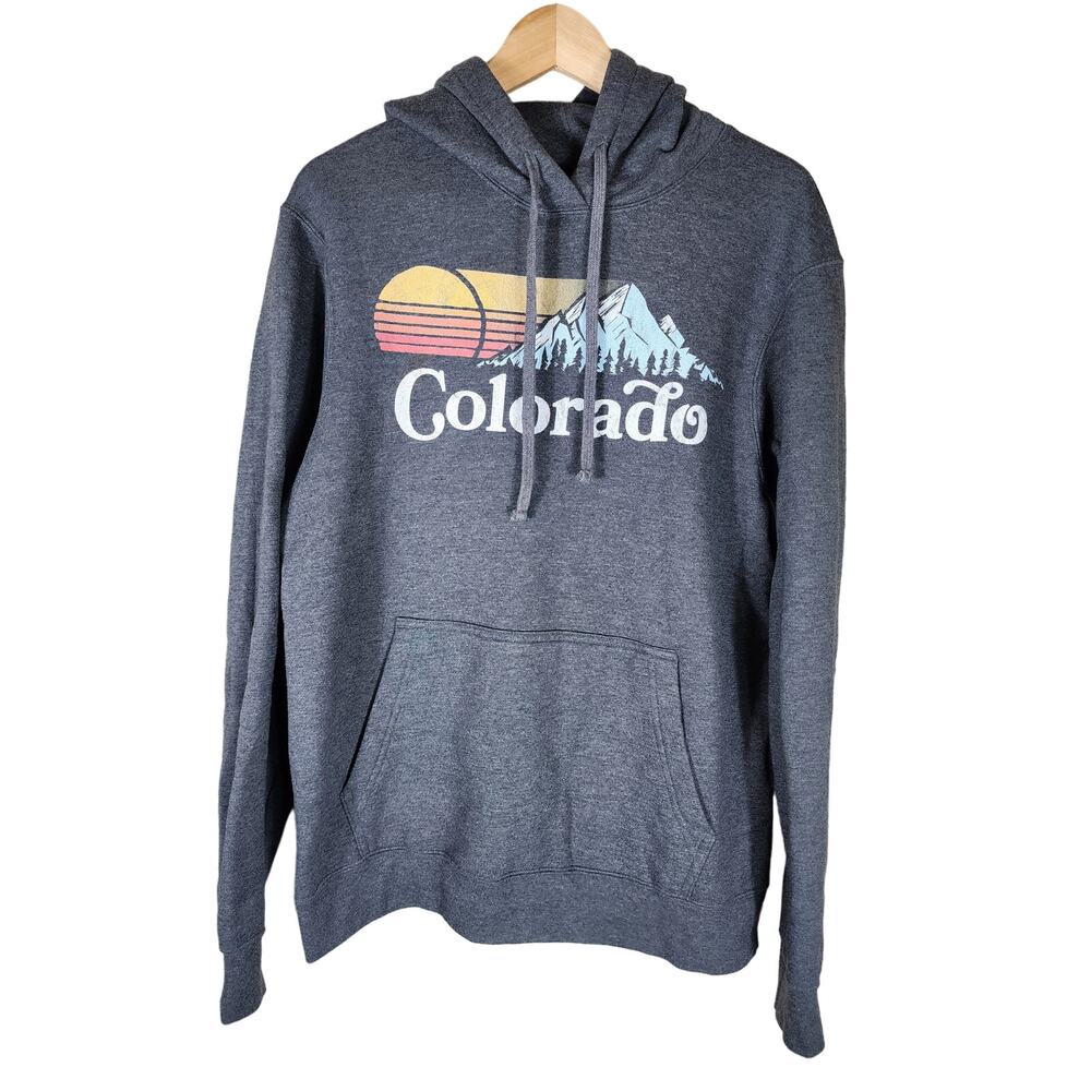 COLORADO Gray Fade Long Sleeve Pullover Active Medium/Heavy Weight Hoodie SZ M